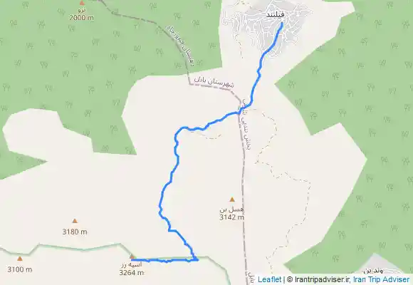 ترک جی پی اس (Filband to hasin bon peak)فیل بند به قله حصین بن