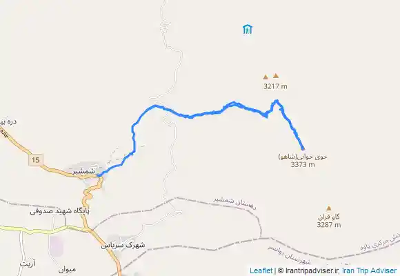 ترک جی پی اس Shahu peak , قله شاهو