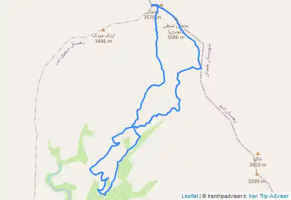 ترک جی پی اس صعود به دو قله یخچال و کوبری در استان همدان