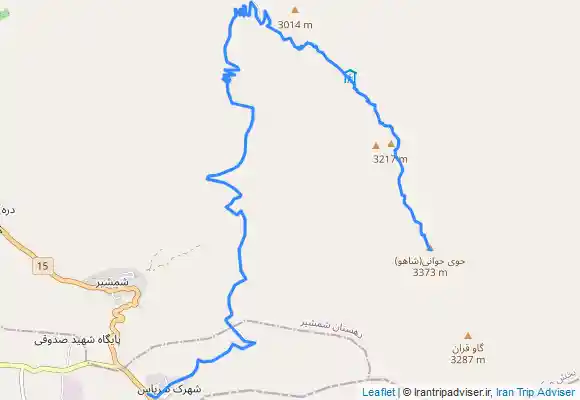 ترک جی پی اس قله حوی خانی(شاهو)