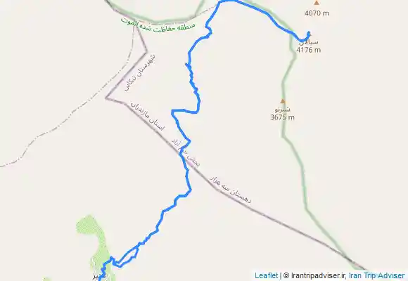 ترک جی پی اس قله سیالان