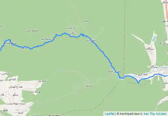 ترک جی پی اس آبشار شلی وشت به تالش