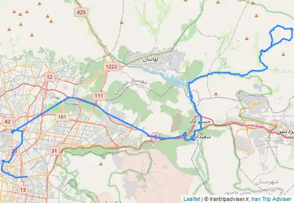 ترک جی پی اس قله فیله زمین