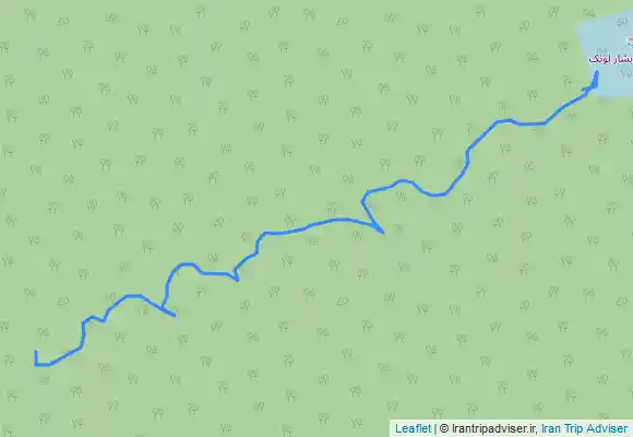 ترک جی پی اس گشتی در جنگل و آبشار لونک