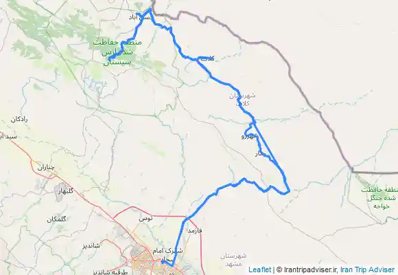 ترک جی پی اس روستای بابا رمضان-آبشار نورالی
