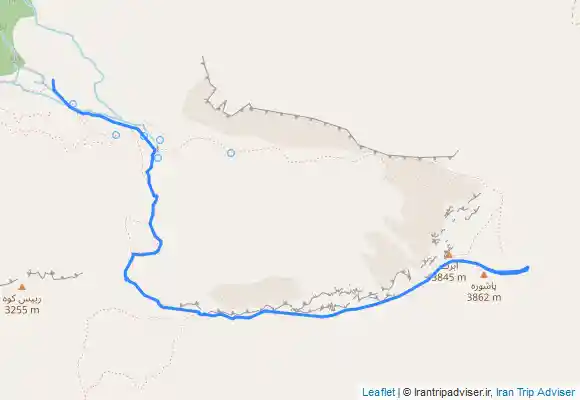 ترک جی پی اس قله پاشوره