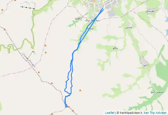 ترک جی پی اس قله یخچال همدان