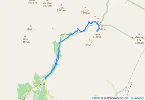 ترک جی پی اس صعود به قله پرسون