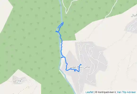 ترک جی پی اس پیمایش آبشارهای حاجی شیخ موسی، یخار، و کیجابور - مازندران