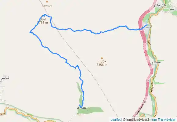 ترک جی پی اس قله کرچان