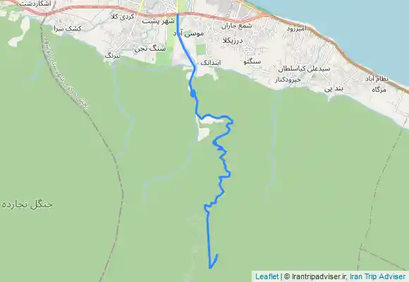 ترک جی پی اس آبشار دارنو (مسیر پل بتنی تا آبشار +مسیر برگشت از تابلو مرتع داری)