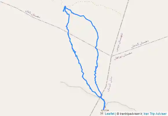 ترک جی پی اس قله هزار دره سبز کوه