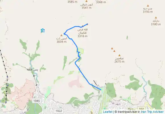 ترک جی پی اس جمشیدیه به قله کلکچال