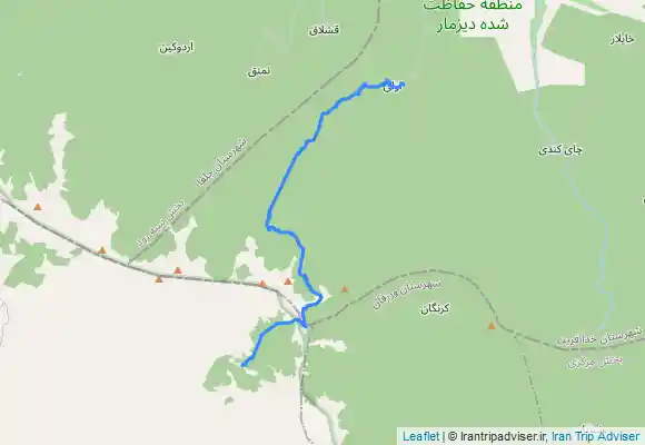 ترک جی پی اس جنگل پیمایی امام زاده سید جبرییل - روستای اُولی