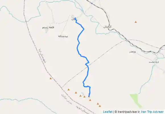ترک جی پی اس Senboran Peak from Tian Village - چکاد سنبران از روستای تیان