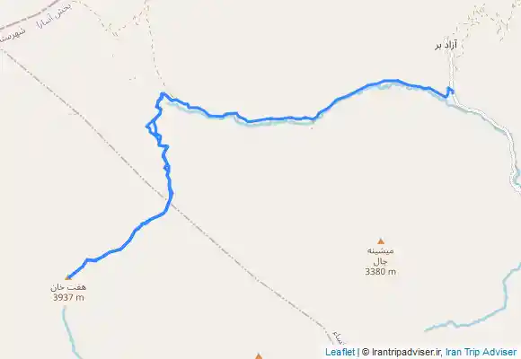 ترک جی پی اس HaftKhan Summit- (قله هفت خان - از دره آزادبر)