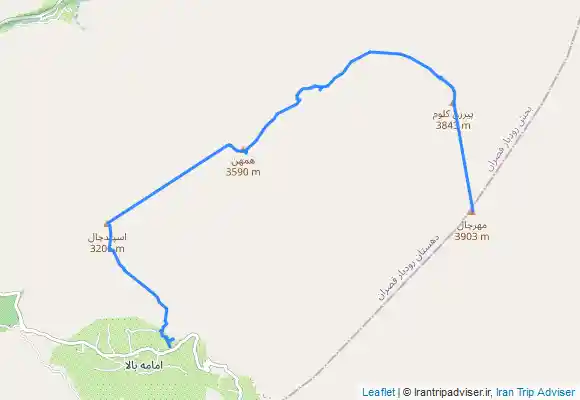 ترک جی پی اس خط الارس اسپیدچال ، همهن ، پیرزن کلوم ، مهرچال