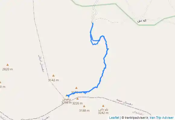 ترک جی پی اس قله بزقوش از مسیر جانپناه (1400.03.28) / bozgush summit from Shelter route