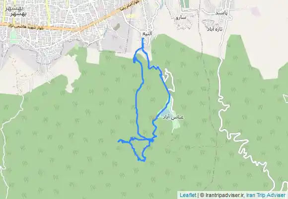 ترک جی پی اس نرگس تپه و کلبه ها و سرچشمه و دریاچه