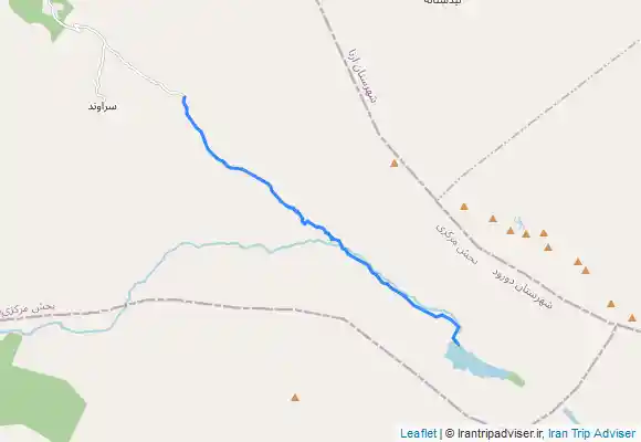 ترک جی پی اس Gahar Lake پیمایش مسیر دریاچه گهر از دورود