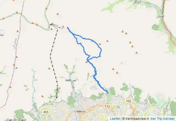 ترک جی پی اس قله کلکچال و خط الراس به توچال و بلعکس