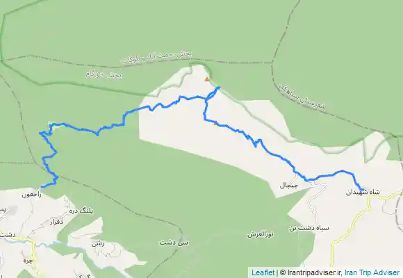 ترک جی پی اس راجعون ، لارنه ، جیرونی ، قله درفک ، نگل اربه ناو ، شاه شهیدان