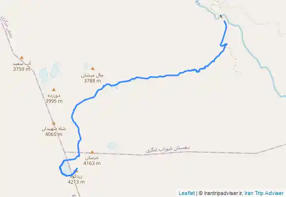 ترک جی پی اس سد کوهرنگ تا قله کلونچین