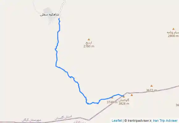 ترک جی پی اس صعود به قله گاوکشان بام استان گلستان
