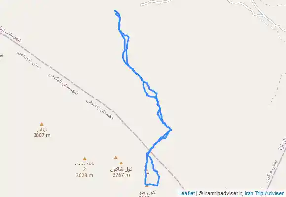 ترک جی پی اس صعود به قله کول جنو از مسیر تیغه‌ها