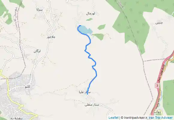 ترک جی پی اس مسیر برگشت دریاچه ولشت، کلاردشت