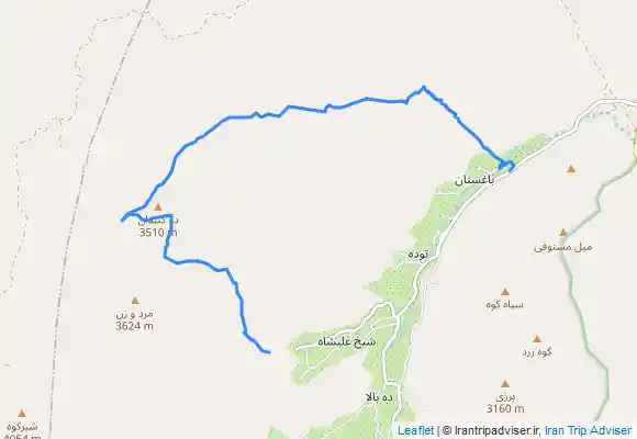 ترک جی پی اس صعود تا پناهگاه شیرکوه، رفت از دره عربها و بیدکبکان، برگشت از دره نجیب