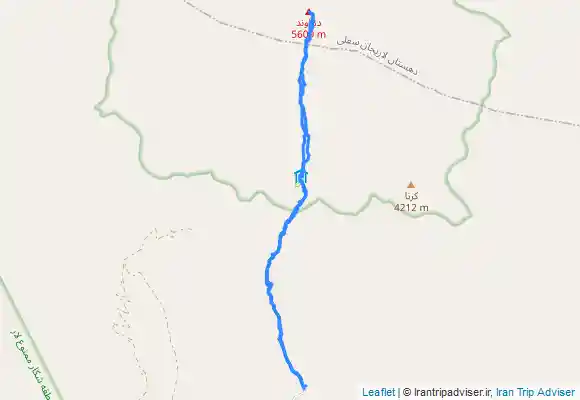 ترک جی پی اس صعود به قله دماوند از جبهه جنوبی