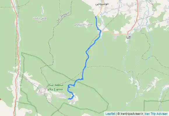 ترک جی پی اس پیاده روی از سنگچال به دیوا