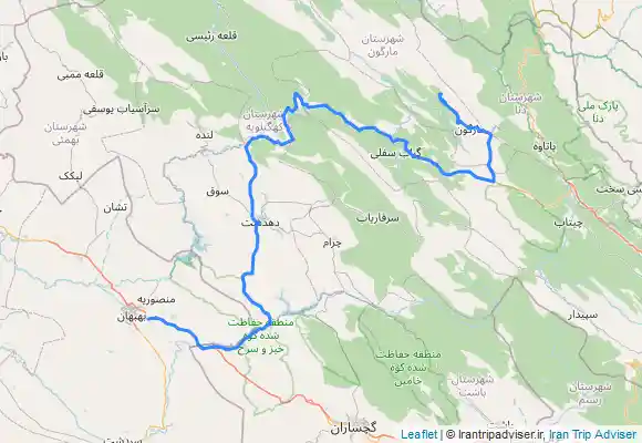 ترک جی پی اس چشمه شهنیز از بهبهان