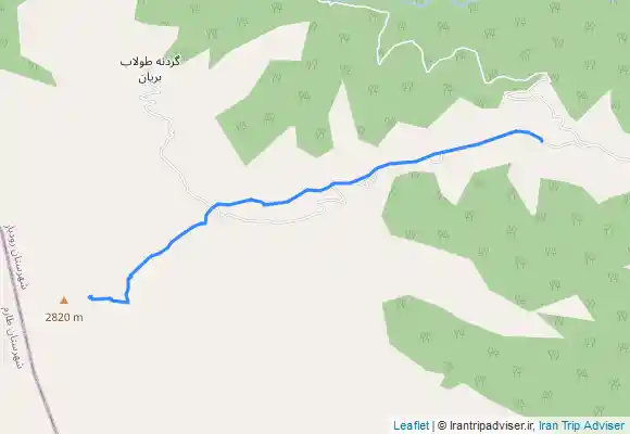 ترک جی پی اس قله پشته کوه