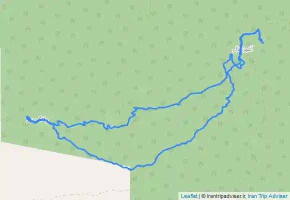 ترک جی پی اس پیمایش از کمپ آغوزحال به ولگ سر و برگشت از مسیر با نیسان