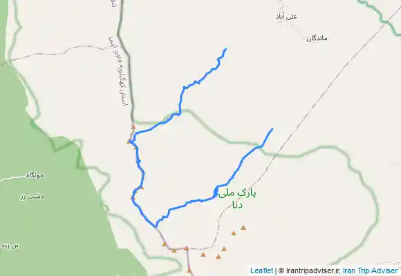 ترک جی پی اس خط راس کل قدویس به موندگون