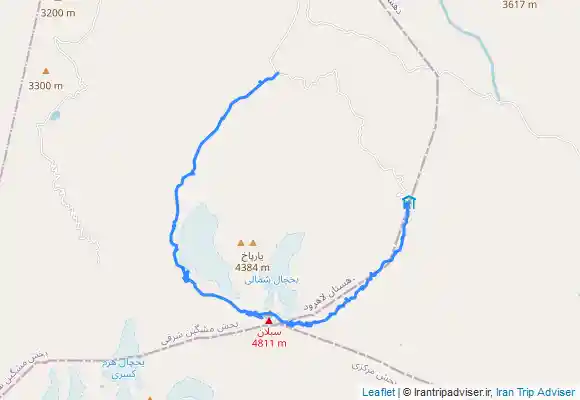 ترک جی پی اس قله سلطان ساوالان از شمال شرقی به شمال غربی  sultan Savalan summit from northeast to northwest