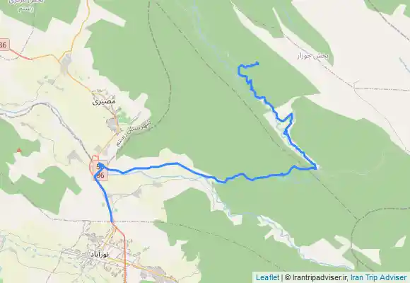 ترک جی پی اس آبشار بهمکان روستای علیشاهی جیجان