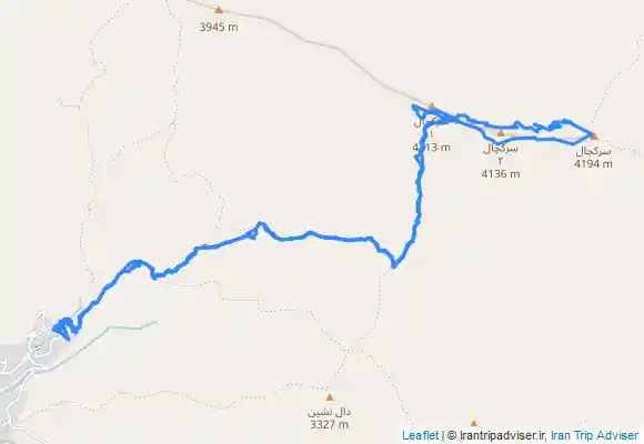 ترک جی پی اس صعود به قله های سرکچال 1-2-3 از روستای سپیدستان