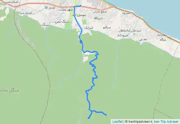 ترک جی پی اس آبشار دارنو نوشهر