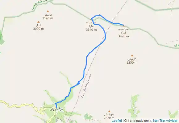 ترک جی پی اس سرسیاه غارها/سیاهچالها