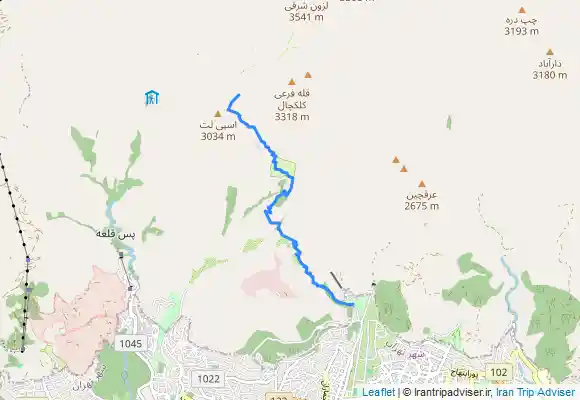 ترک جی پی اس برگشت از قله فرعی کلکچال