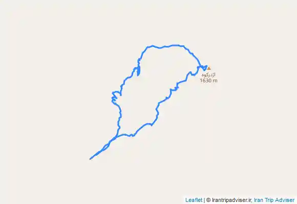 ترک جی پی اس قله اژدر کوه . مسیر صعود دست به سنگ مسیرفرودنرمال