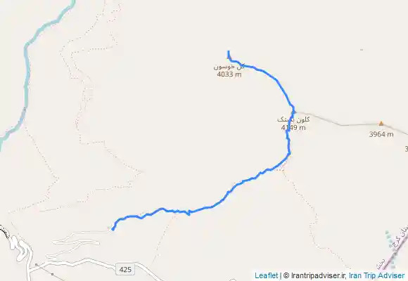 ترک جی پی اس قله‌ کلوم بستک به قله کل خوسون