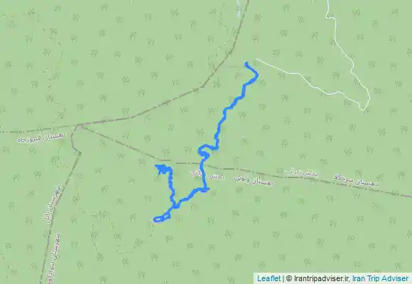 ترک جی پی اس آبشار گزو- مسير راهپيمايي