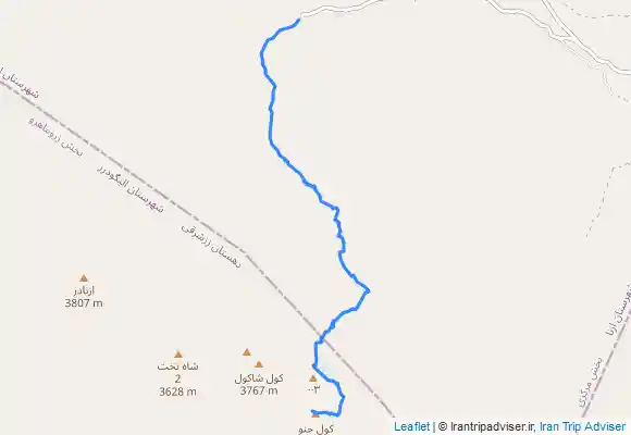 ترک جی پی اس قله کول جنو از مسیر شصت خدا