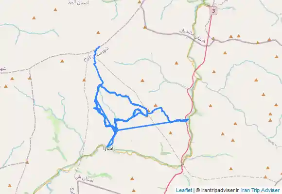 ترک جی پی اس هفت خوان به کرچان - از چند مسیر و چند ترک