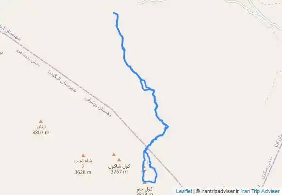 ترک جی پی اس صعود قله کول جنو از مسیر تیغه ها