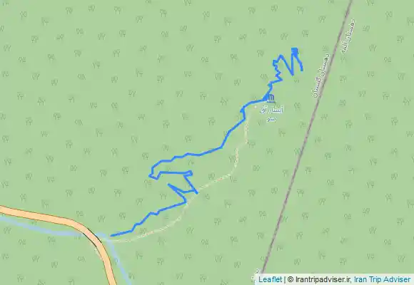 ترک جی پی اس Aq Su Waterfall Source سرچشمه آبشار آق سو